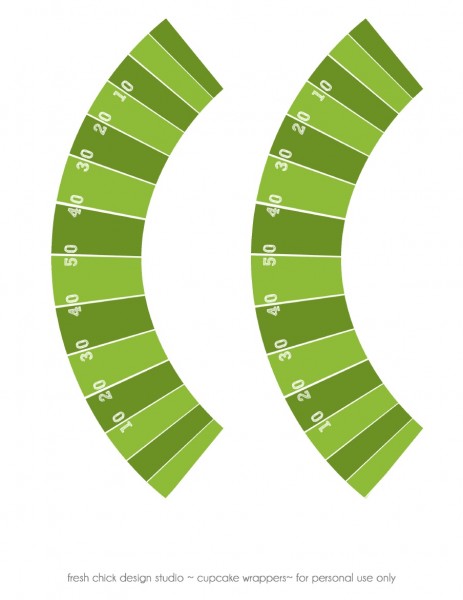 superbowl party free printables cupcake wrappers