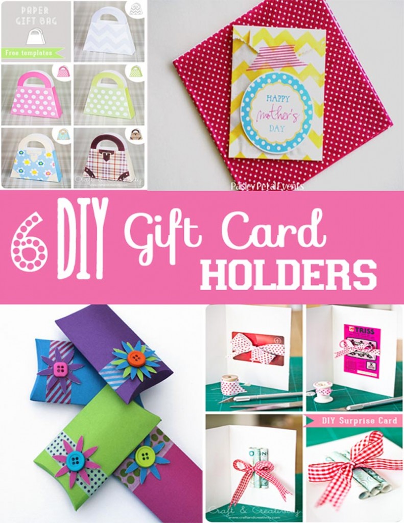 6 diy gift card holders