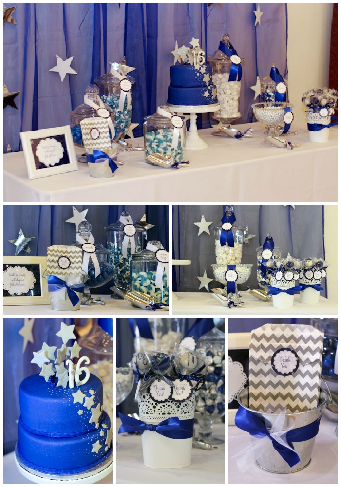 Sweet 16 party dessert table
