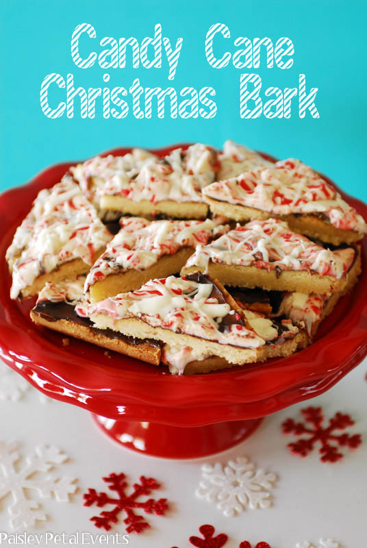 Candy cane kisses christmas bark