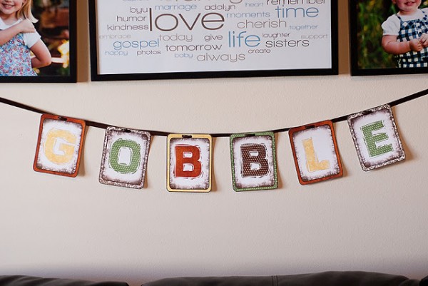 Gobble printable banner