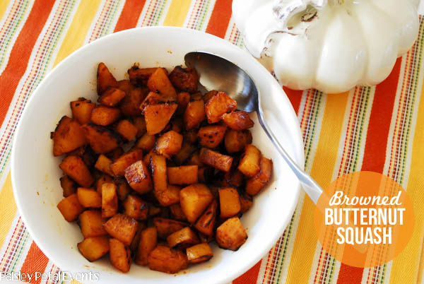 Thanksgiving Veggies – Browned Butternut Squash