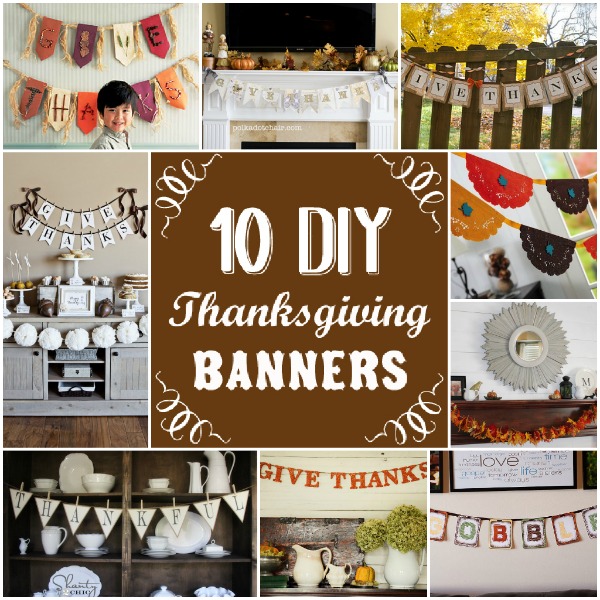 DIY Thanksgiving banners