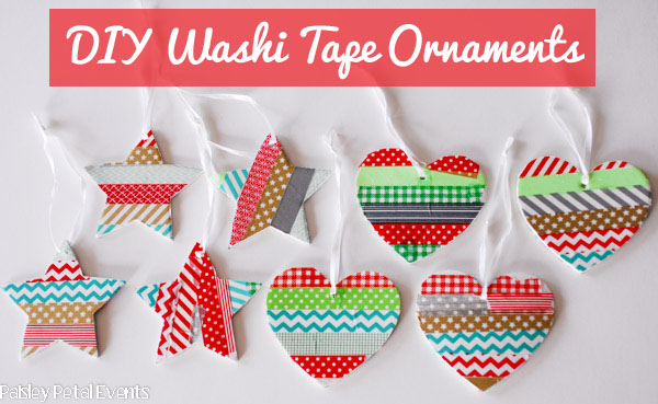 Washi tape ornaments