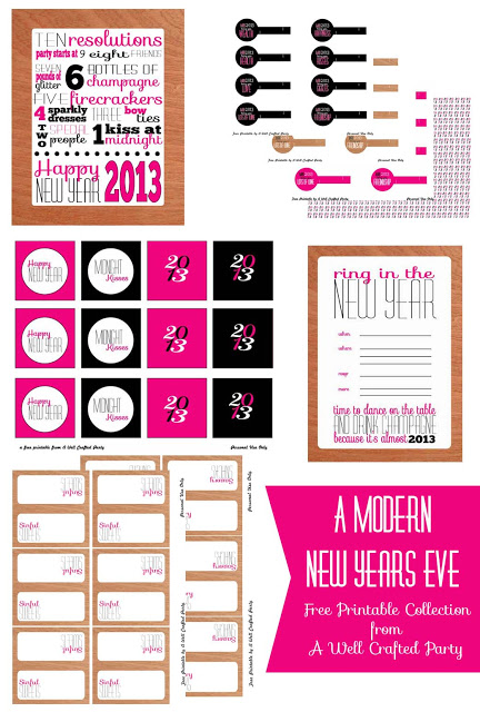 Free New Years Eve printable party package