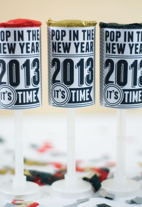 New Years eve printable poppers