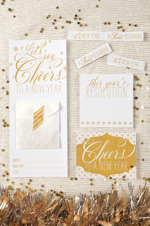 Cheers New Years Eve party printables