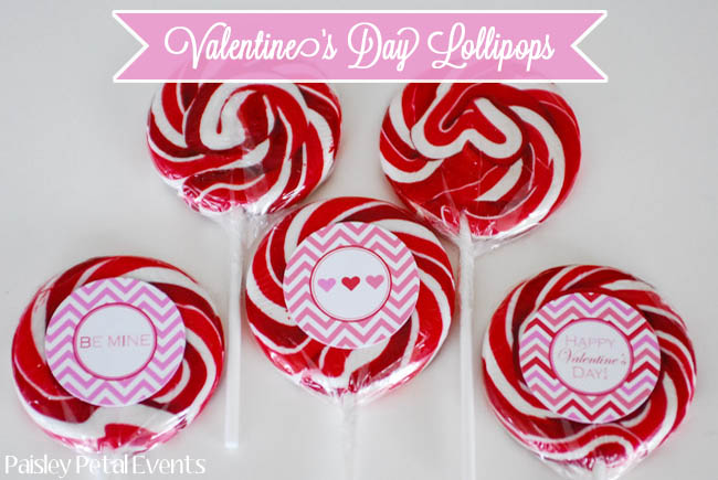 Valentines Day lollipops