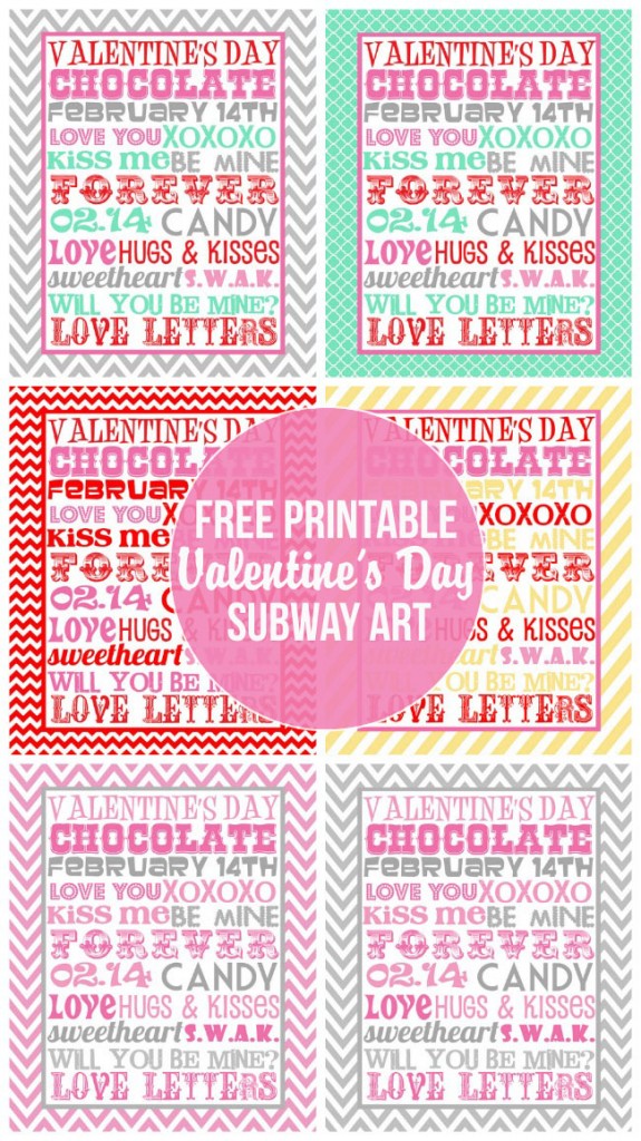 Valentine’s Day Printable Decor – New Subway Art