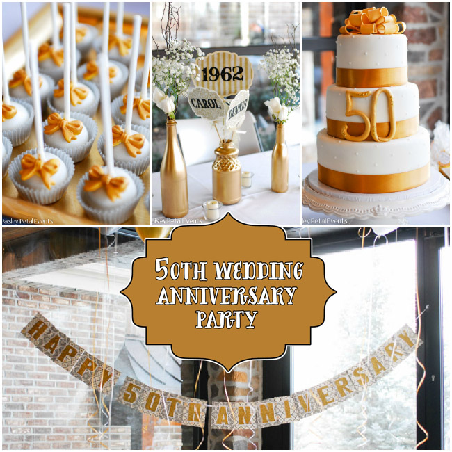 50th wedding anniversary party ideas