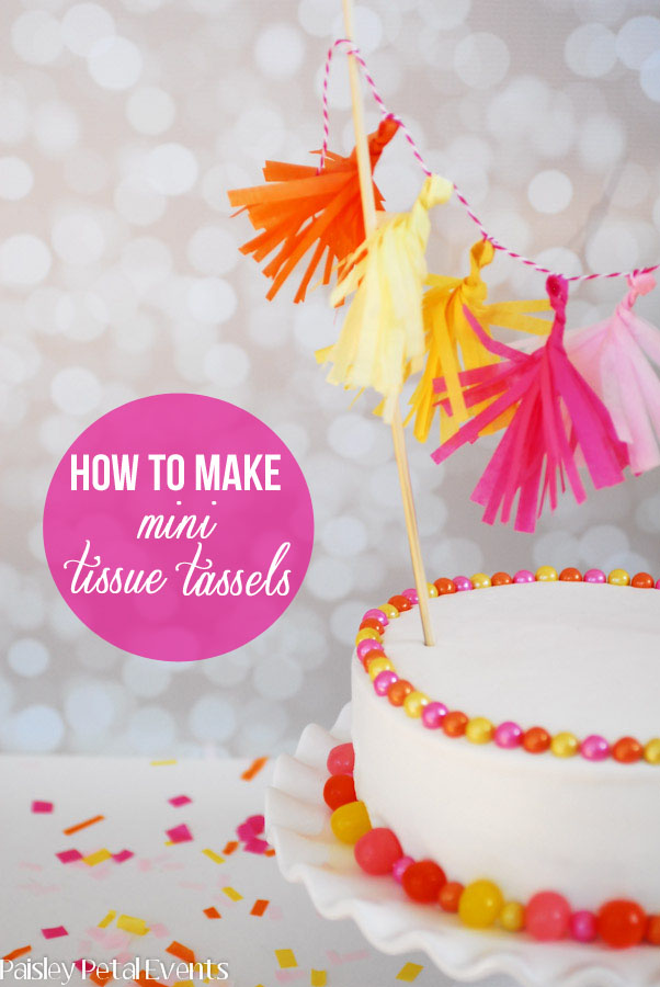 How to make mini tissue tassels