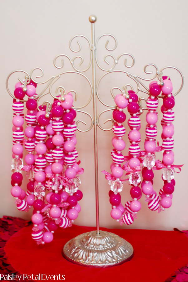 Pink Princess Party necklaces