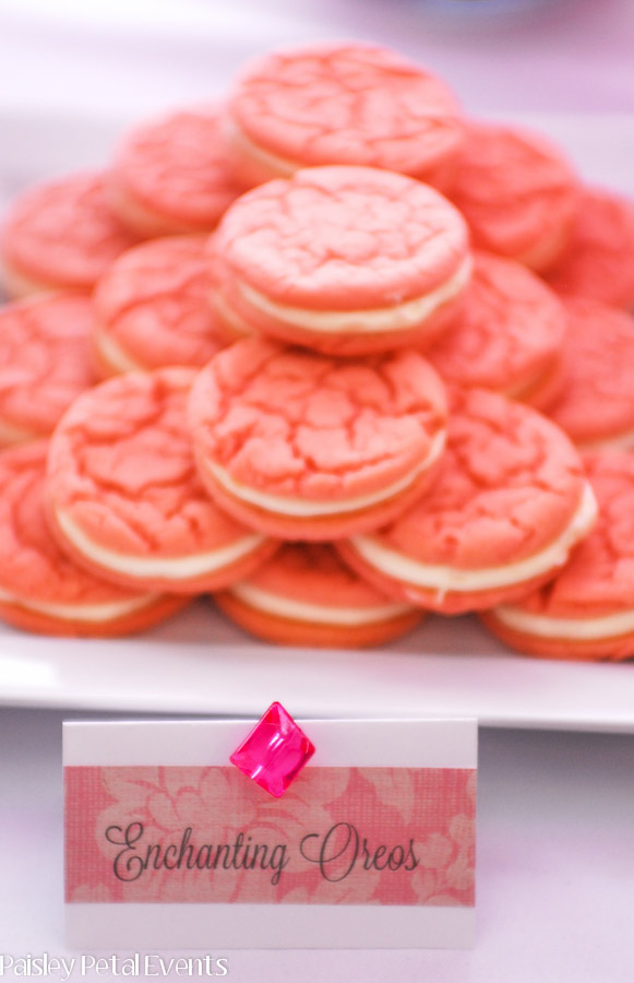 Pink Princess Party oreos