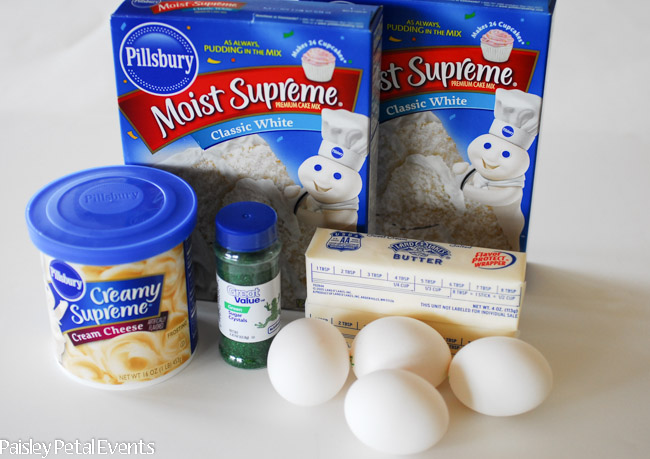 St. Patricks Day cookie ingredients