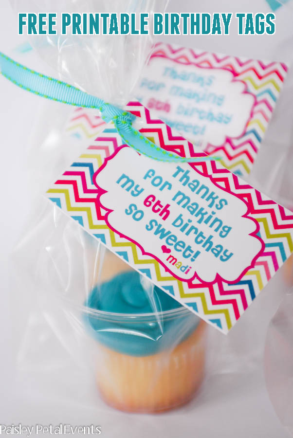free printable birthday tags for cupcakes