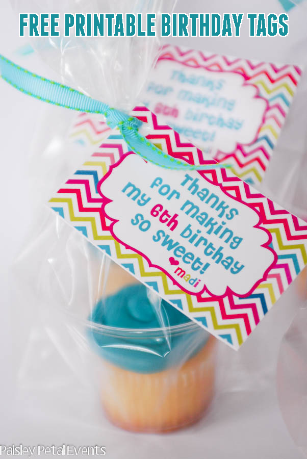 Free Printable Birthday Tags