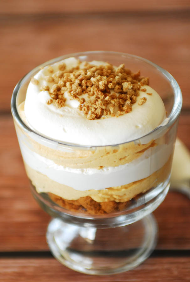 Pumpkin Cheesecake Parfait dessert cups