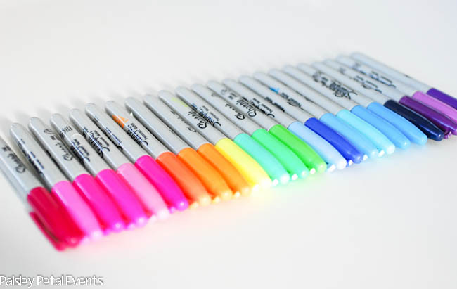 Rainbow of Sharpies