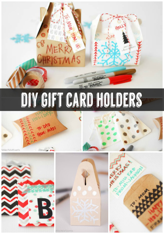 DIY gift card holders