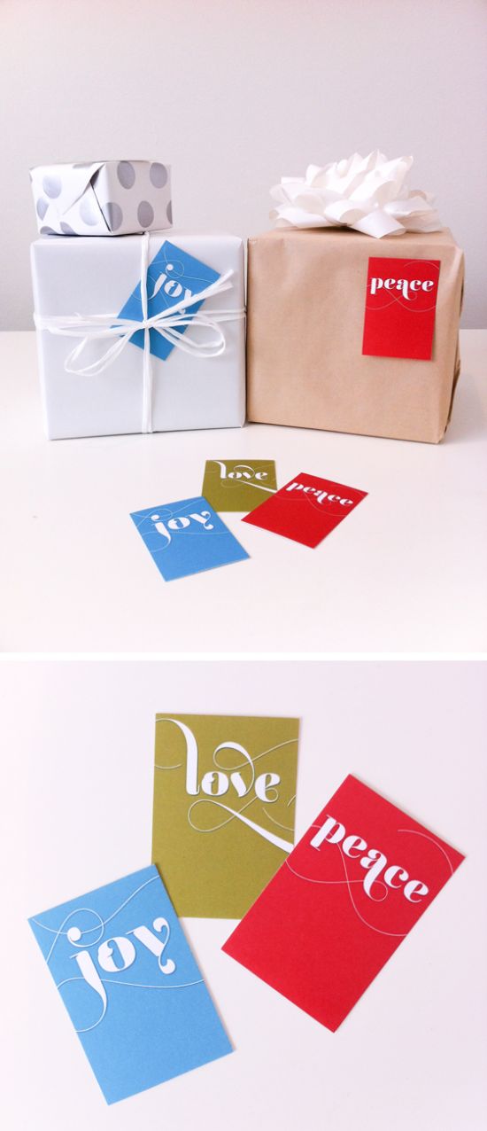 Full color gift tags