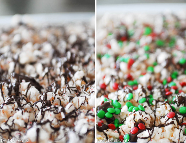 peppermint popcorn closeup