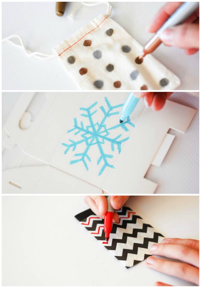How to make embellished gift card holders with Sharpie markers