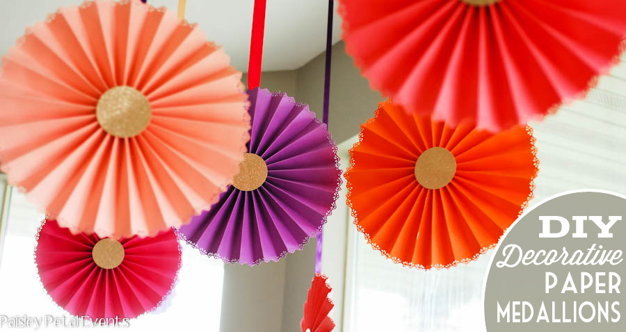 DIY decorative paper medallions