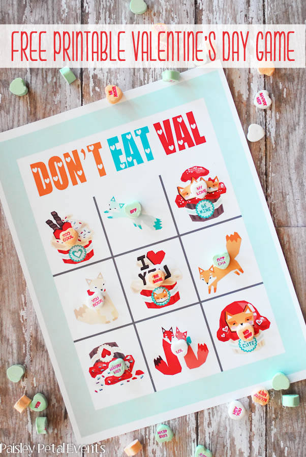 School Valentine’s Day Party Game – Don’t Eat Pete