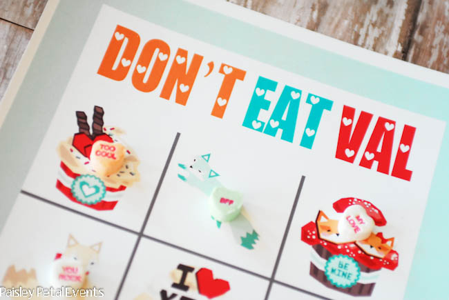 School Valentine's Day Party game - Don't Eat Val