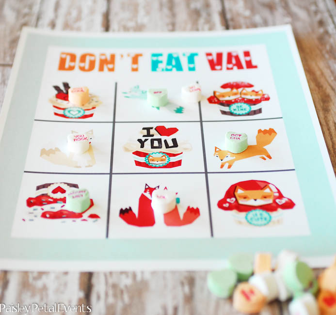 Don't Eat Pete - Printable School Valentine's Day party game