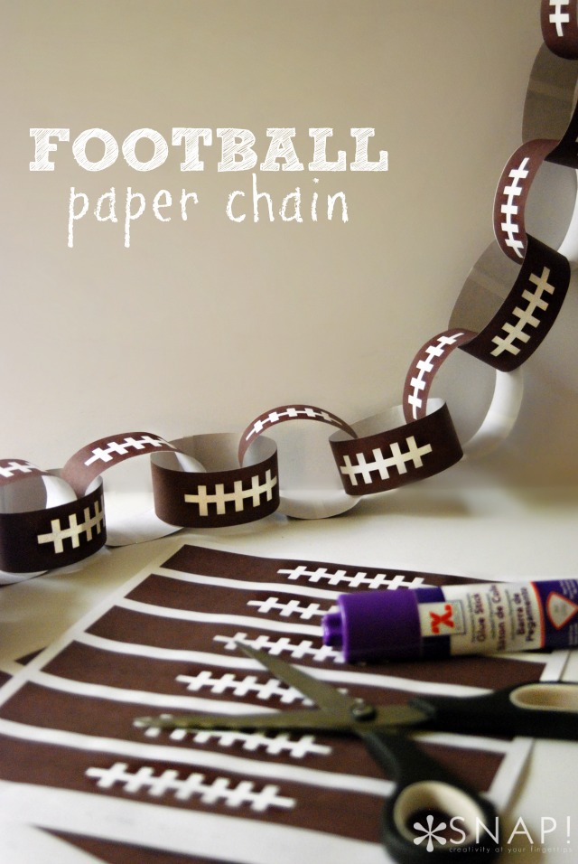 Football Paper Chain