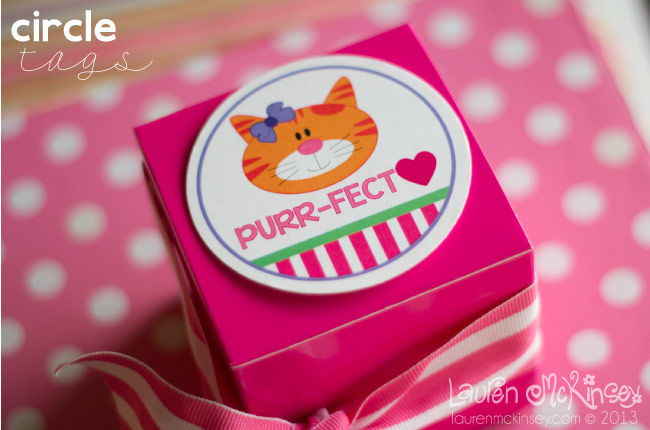 Valentine's Day printables from Lauren McKinsey - Purr-fect Love for little Girls collection