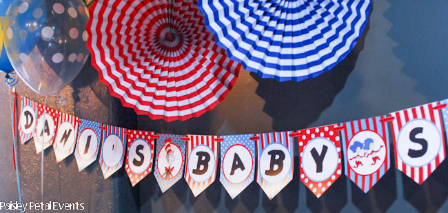 Dr. Seuss baby shower welcome banner