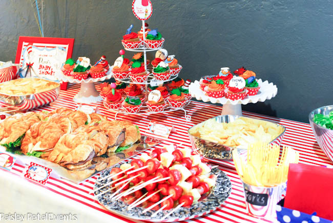 Dr. Seuss baby shower food