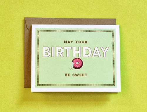 Cute donut themed free printable birthday card