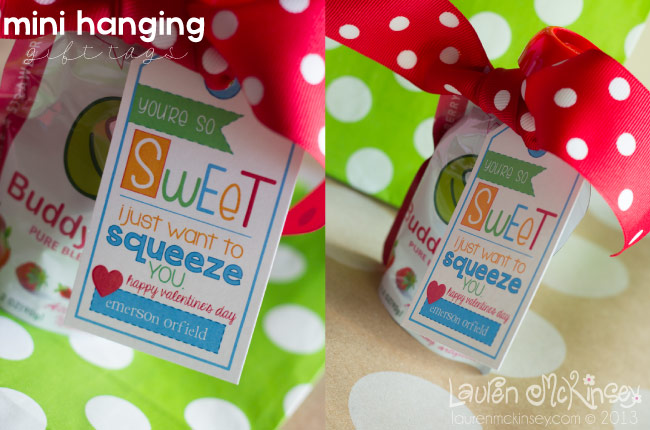 Just want to squeeze you valentine tags