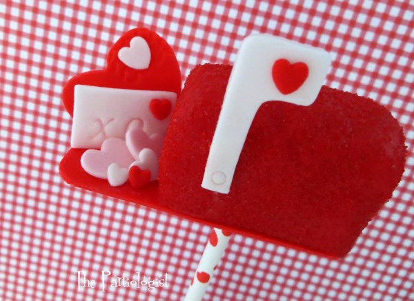 Valentine Mailbox cake pops