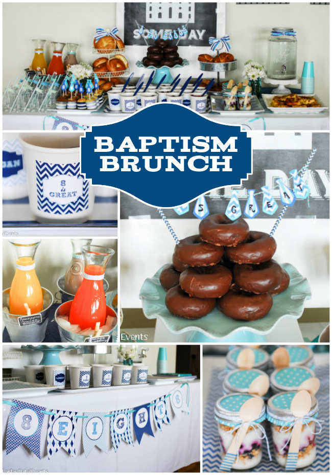 Baptism Brunch Ideas for a boy