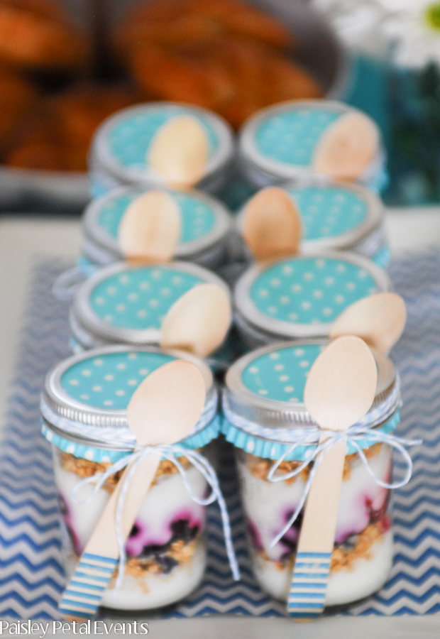 Baptism Brunch yogurt parfaits