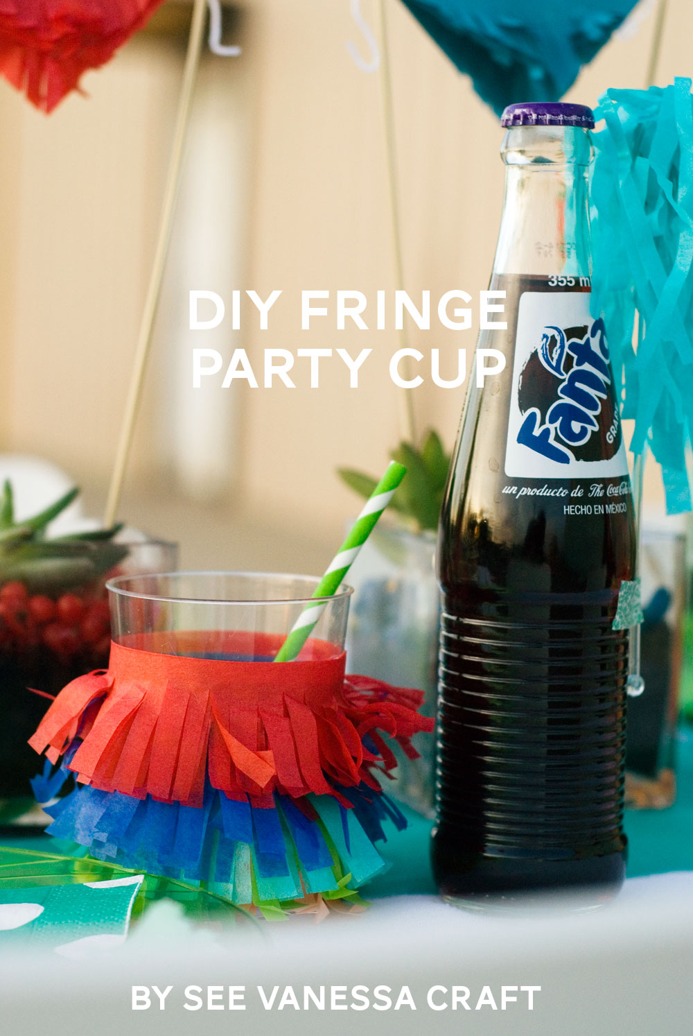 DIY Fringe Party Cup