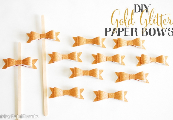 diy-gold-glitter-paper-bows-and-cupcake-topers
