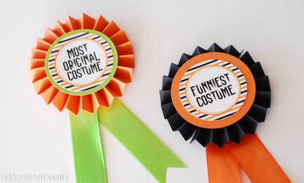 Make your own Halloween Costume Awards using some free printable circles