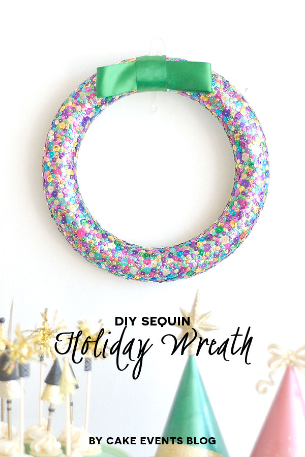 DIY Sequin Wreath - Season to Sparkle Party Hop