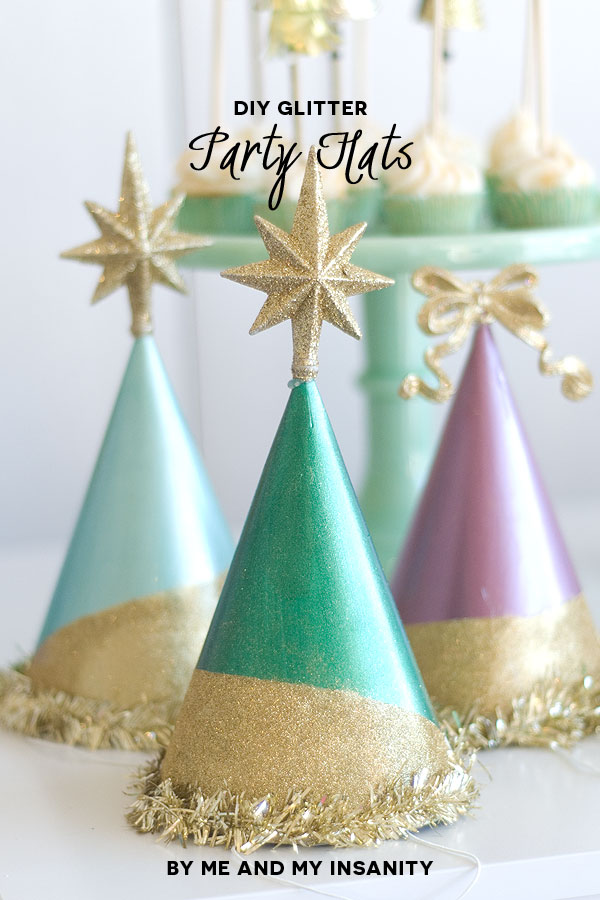 Season to Sparkle Party Hop - DIY Glitter Party Hats