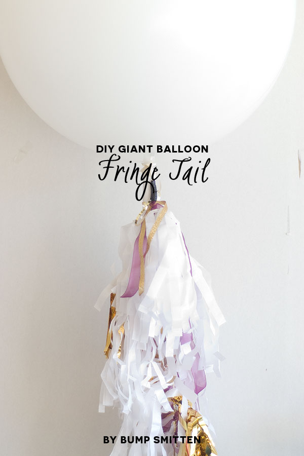 DIY Giant Balloon Fringe Tail