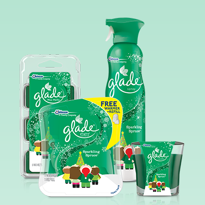 Glade Sparkling Spruce holiday scents