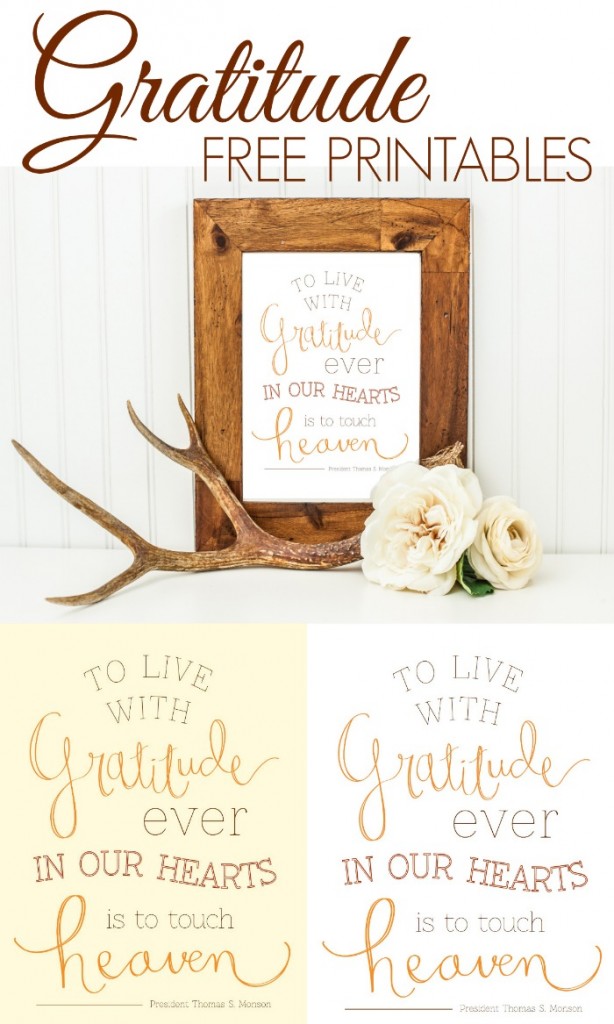 Free Gratitude Printables