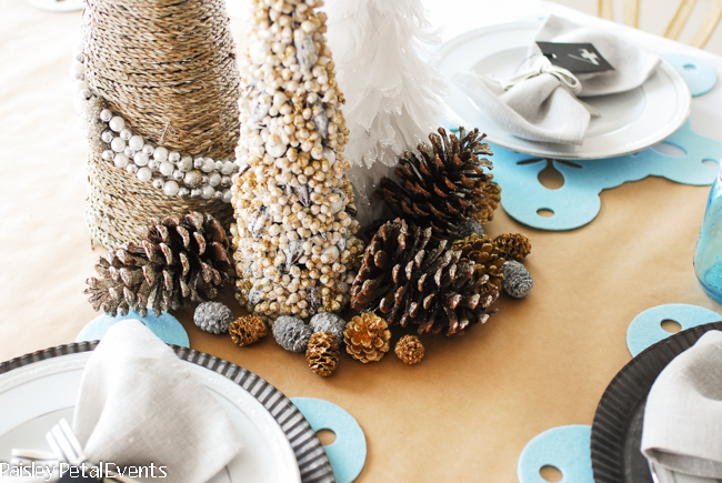 Use what you have to use as decor for your holiday entertaining.
