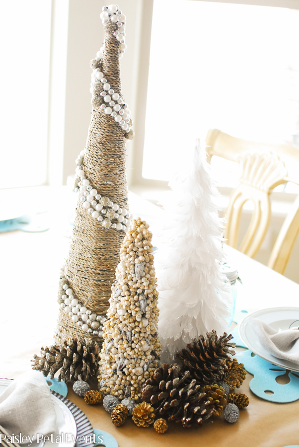 Shop your home and Christmas decor for things to use for your holiday tablescape.