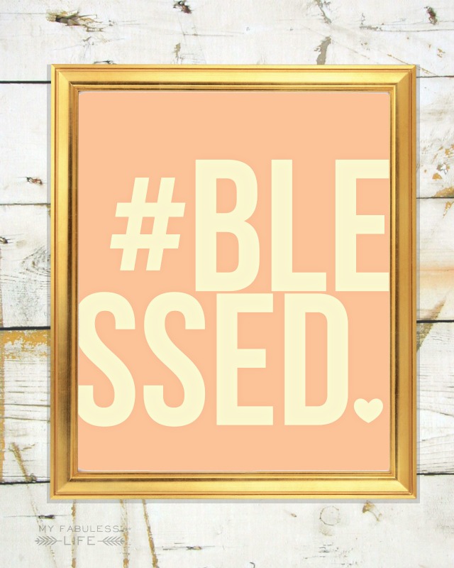 Blessed art print